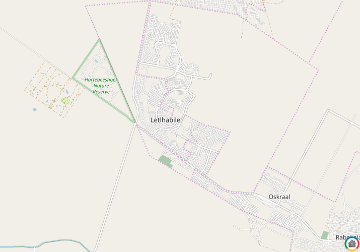 Map location of Lethlabile